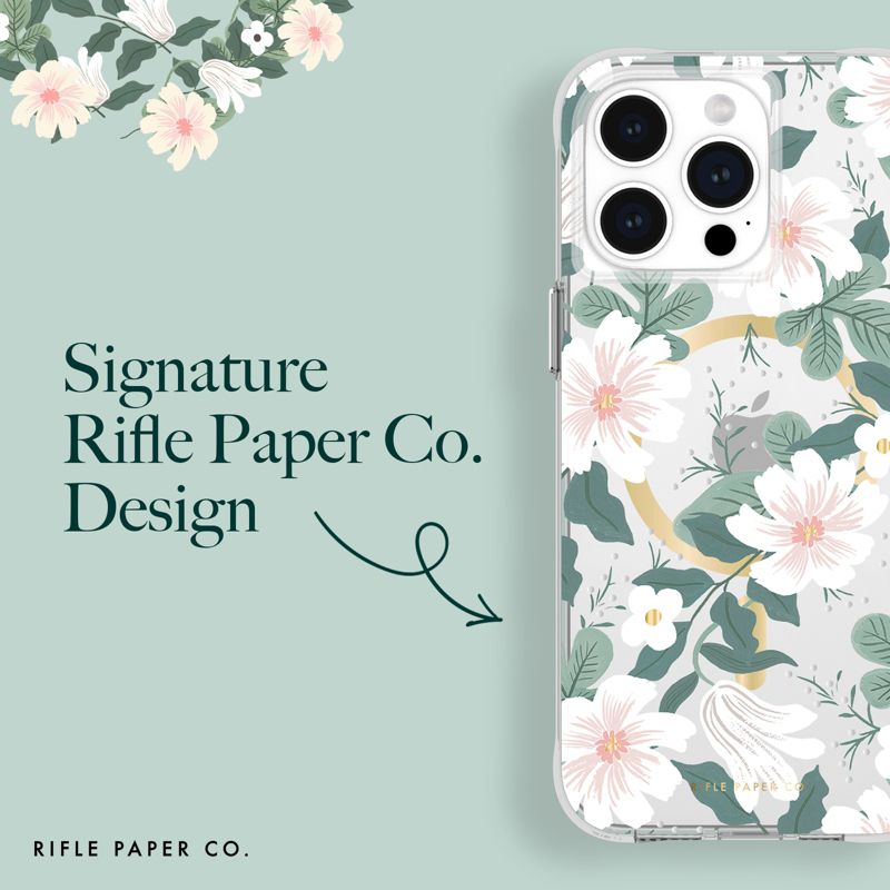 Rifle Paper Co. Apple iPhone 15 Pro Max MagSafe Compatible Floral Case, 5 of 8