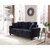 Clio Velvet Upholstered 3 Seater Sofa Couch,78 inches Long Sofas,Modern Velvet Couch 3 Seater Sofa with 2 Pillow-Maison Boucle - 2 of 4