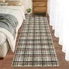 Indoor Modern Geometric Checkered Non Slip Area Rugs, Low Pile Non Slip Floor Carpet for Home Office - 4 of 4
