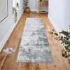 Coucheta Washable Abstract Area Rug, Stain Resistant&Non-Slip, Easy Fold & Non-Shedding, Low Pile Carpet for Living Room, Bedroom, Nursery, Apartment - 2 of 4