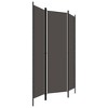 vidaXL 3-Panel Room Divider Anthracite 59.1"x70.9" - 3 of 4