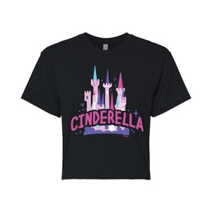 Women's - Disney - Cinderella Type Cropped Graphic T-Shirt - 1 of 4