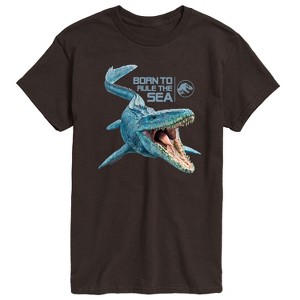 Men's - Jurassic Park - Born To Rule The Sea Short Sleeve Graphic T-Shirt - 1 of 3