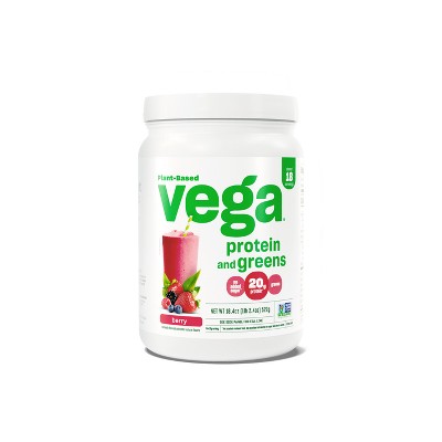 Vega Protein And Greens Plant Based Vegan Protein Powder - Berry - 18 ...