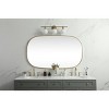 Elegant Lighting Metal Frame Oval Mirror 36x60 Inch in Brass - 2 of 4