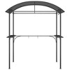vidaXL Bbq Gazebo Anthracite Steel, PC board 86.6 x 45.3 x 90.6 in Hooks - 3 of 4