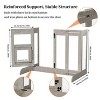 Artloge Retractable Pet Dog Fence Panels  Extra Wide 40 Inches Dog Gate  Freestanding Tempered Glass Pet Gate Barrier Door Stair Fence Guard Room - 3 of 4