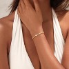 Dainty Gold Bracelet for Women 18K Gold Plated Tennis Evil Eye Cross Bracelet Trendy Classic Festival Jewelry Gifts - 2 of 4