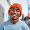 Dalix Chill Skeleton Hand Embroidered Beanie Snowflake Warm Winter Knit Hat for Men - 3 of 4