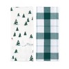 2pk Dishtowels Snow and Plaid - Bullseye's Playground™ - 2 of 4