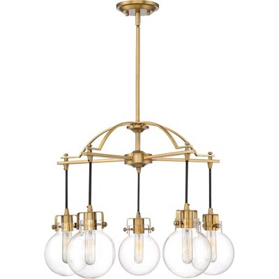 Quoizel Lighting Sidwell 5 - Light Chandelier in  Weathered Brass