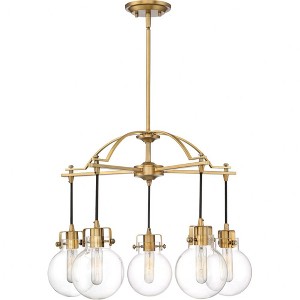 Quoizel Lighting Sidwell 5 - Light Chandelier in  Weathered Brass - 1 of 4