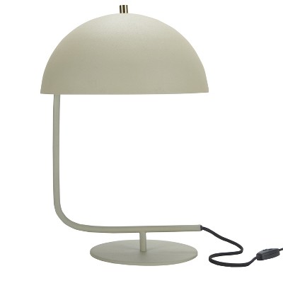 18" Mid-Century Iron Cream Desk Lamp - Nourison