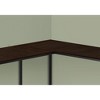 Monarch Specialties Computer Desk Home Office Corner 58InchL L Shape Work Laptop Metal Laminate Brown Black Contemporary Modern - 3 of 4