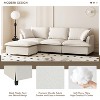 Whisen Oversized Modern Sofa Module for Modular Sectional Sofa, Wide Seat Chenille Armchair with Pillows - 2 of 4