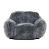 Airsurfer Large Charcoal Gray Armchair Modern Cozy Lounge Armchair Home Accent for Living Room Relaxation - 2 of 4