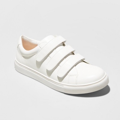 womens velcro sneakers wide width