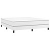 vidaXL California King Box Spring Bed Frame - Modern Faux Leather in White - Durable Plywood and Engineered Wood Construction - 2 of 4