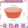 Unique Bargains Greaseproof Disposable Standard Size Cake Cookie Baking Cups 100 Pcs - 2 of 4