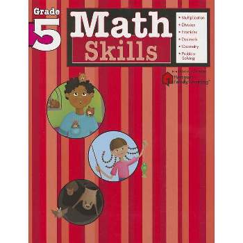 Math Skills: Grade 5 (Flash Kids Harcourt Family Learning) - (Paperback)