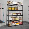 5 Tier Garage Wire Shelving Unit, 2500 LB Capacity,Heavy Duty Adjustable Metal Storage Shelves, Industrial Storage Racks for Warehouse Shop Basement - 2 of 4