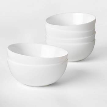 Glass Bowls 16oz White Set of 6 - Made By Design™