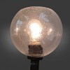 Yosemite Home Decor Orion 6-Light Transitional Chandelier in Matte Black Finish with Clear Seeded Glass Bowl Shades - 4 of 4