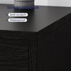 Sevobal Decorative Storage Cabinets, Rattan Mid Century, Living Room TV Cabinet, Cabinet for Kitchen Bedroom, Black 53.9*13.8*18.9 - 4 of 4