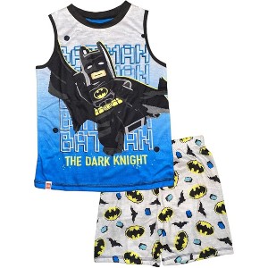 LEGO Batman Little/Big Boys’ 2-Piece Polyester Pajama Short Sets - 1 of 4