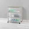 3 Drawer Wide Cart Spaceship Gray - Brightroom™ - 3 of 4