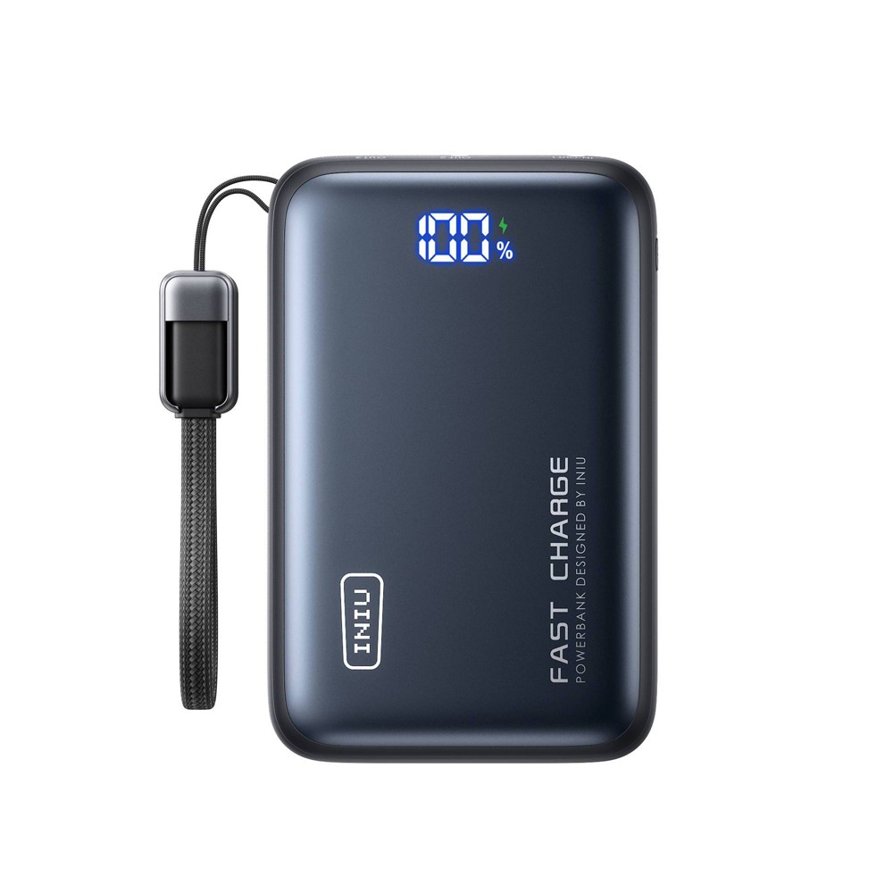 INIU Leopard Power 20000 mAh PD 65W Fast Charging Power Bank: Black, 3 Devices Charged