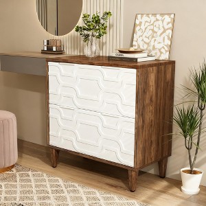 Gulches 2-Drawer File Cabinet, Lateral Filing Cabinet for A4/Letter/Legal Size, Office Storage Cabinet, Printer Stand - 1 of 4