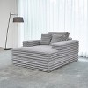 Lesly 55.12 in. Wide Square Arm Velvet Square Sectional Sofa Couch Modern Single Square - 4 of 4
