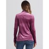 Allegra K Women's Solid Turtleneck Velvet Long Sleeve Work Basic Velour Blouse - 4 of 4