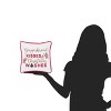 C&F Home 10" x 10" "Gingerbread Kisses and Christmas Wishes" Sentiment with Gingerbread Men Cotton Small Petite Accent Throw Pillow. - 4 of 4
