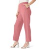 Roaman's Women's Plus Size Soft Knit Straight-Leg Capri Pant - 4 of 4
