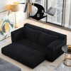 Vynxaria Loveseat Sofa with Memory Foam & Steel Frame - No Assembly, Convertible Design - 2 of 4