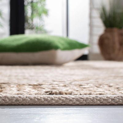 Handmade Beige Wool Flat Woven 8' x 10' Area Rug