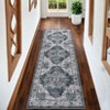 Machine Washable Area Rugs for Living Room Non Slip Non Shedding  Vintage Indoor Carpet - 3 of 4