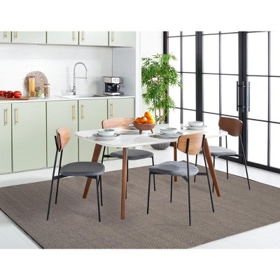 Coastal Breeze Ivory/Black Cotton 8' Round Area Rug