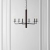 Penbrook 6 Light 32" Chandelier - Black/Walnut - Safavieh. - image 2 of 4