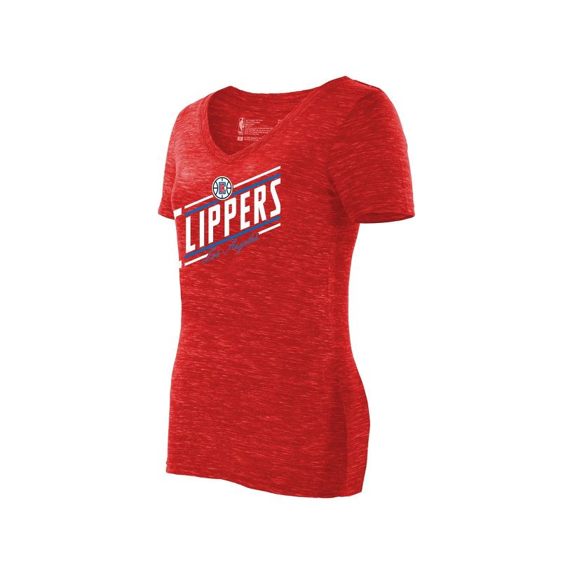 NBA Los Angeles Clippers Women&#39;s Short Sleeve V-Neck T-Shirt - XL, 2 of 5