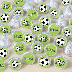 Big Dot of Happiness GOAAAL! - Soccer - Baby Shower or Birthday Party Small Round Candy Stickers - Party Favor Labels - 324 Count - 1 of 4