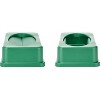Alpine Industries Polypropylene Commercial Indoor Recycling Bin with Drop Slot Lid and Dolly - 4 of 4