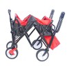 SKRAN Garden Cart Folding Wagon with Adjustable Handle & 360°Universal Wheels for Garden Camping Shopping Beach - 4 of 4