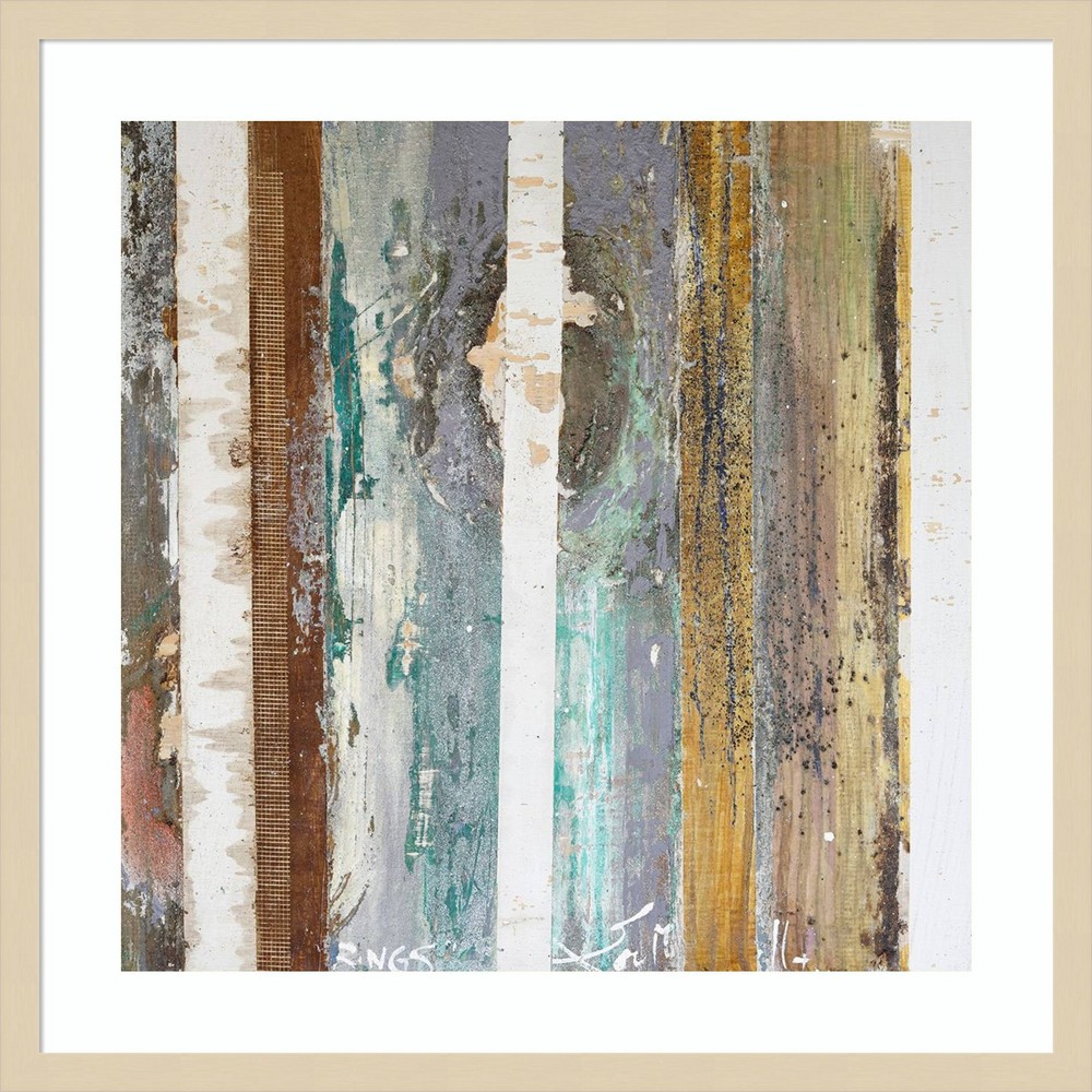 Photos - Other Decoration Amanti Art 25"x25" Textured Grain IV by Erin McGee Ferrell Wood Framed Wall Art Print