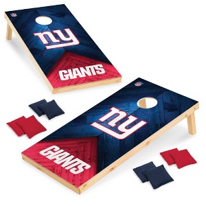 NFL New York Giants 2'x4' Wood Cornhole Set - 1 of 4