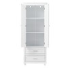 Kumasinova 62.5" Tall Bathroom Storage Cabinet,Bathroom Floor Cabinet with 2 Drawers,Bathroom Cabinets with Adjustable Shelves for Bathroom/Office - 2 of 4