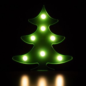 Northlight LED Lighted Christmas Tree Marquee Wall Art - 8.75" - Green - 1 of 4