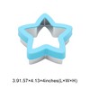 Unique Bargains Biscuit Cutter Large Star Trio Cookie Cutter Hand Washable Stainless Steel Plastic 3.9"x4.1"1.6" 1Pcs - 3 of 4